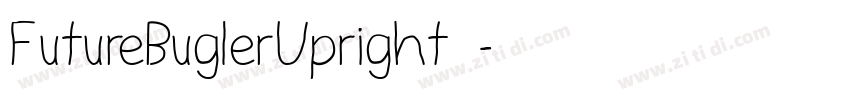 FutureBuglerUpright 字体转换